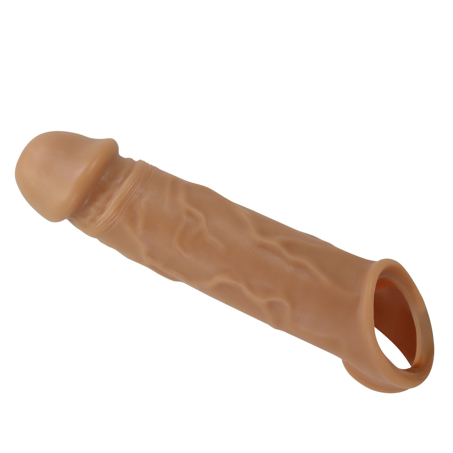 1 cm Premium Uzatmalı Halkalı Gerçekçi Penis Kılıfı – Lionel - Görsel 3