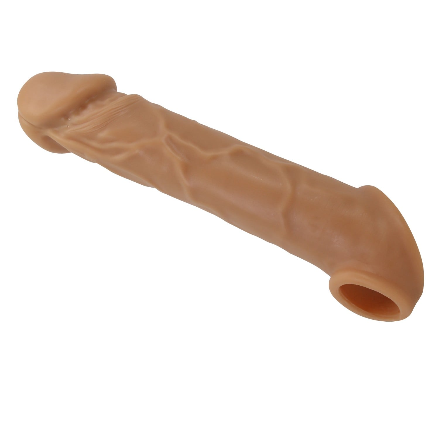 1 cm Premium Uzatmalı Halkalı Gerçekçi Penis Kılıfı – Lionel - Görsel 4
