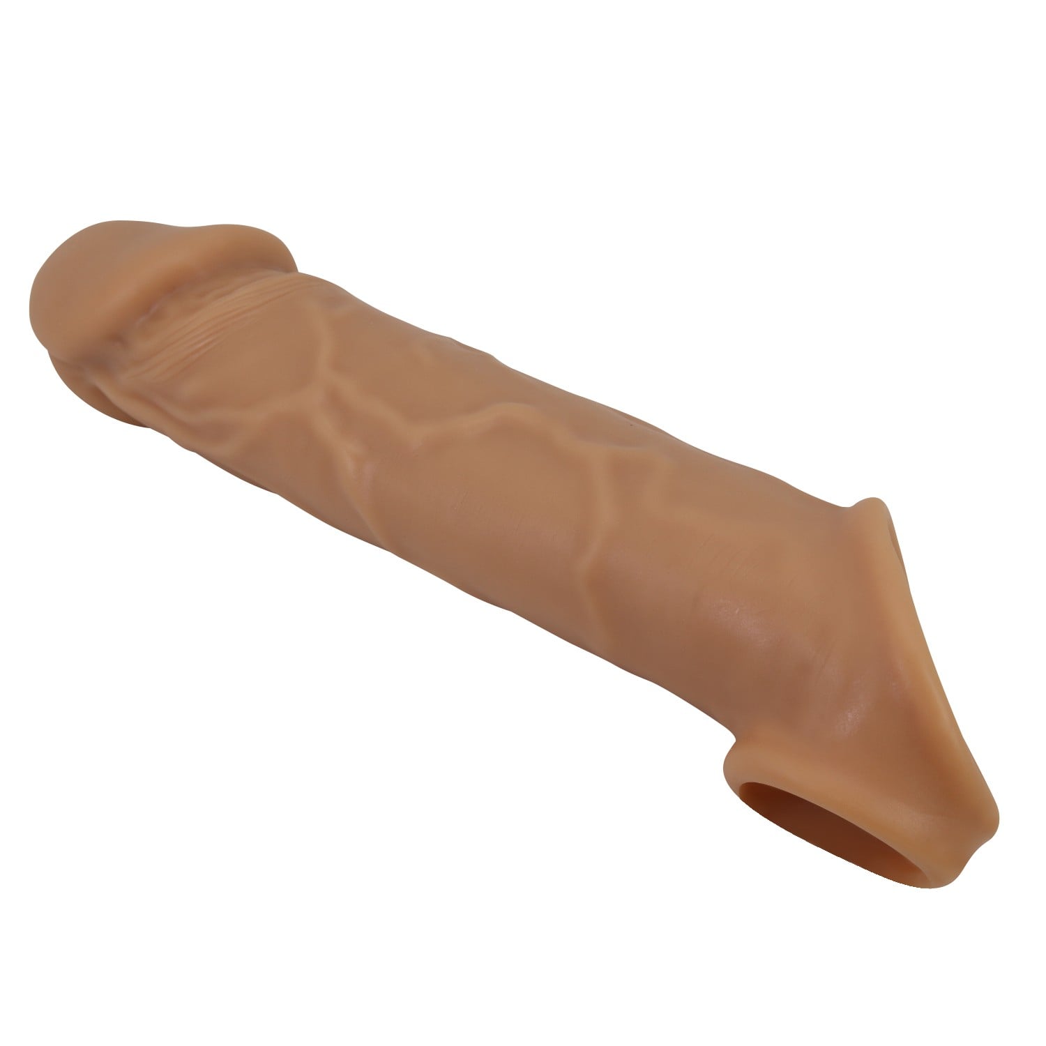 1 cm Premium Uzatmalı Halkalı Gerçekçi Penis Kılıfı – Lionel - Görsel 6