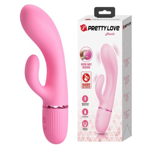 10 Fonksiyonlu Süper Güçlü G-Nokta Klitoris Vibratörü – Marski (Pembe)