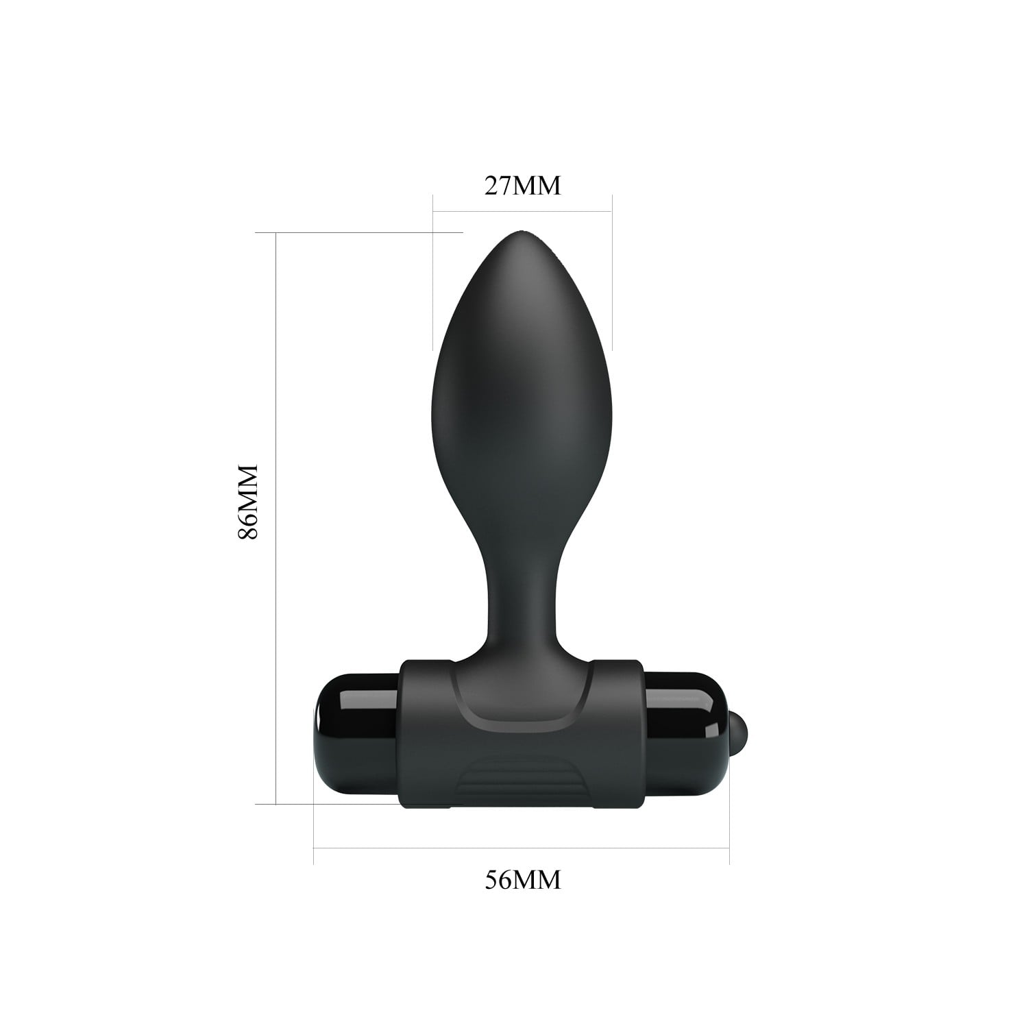 10 Fonksiyonlu Titreşimli Anal Plug - Siyah - Görsel 6