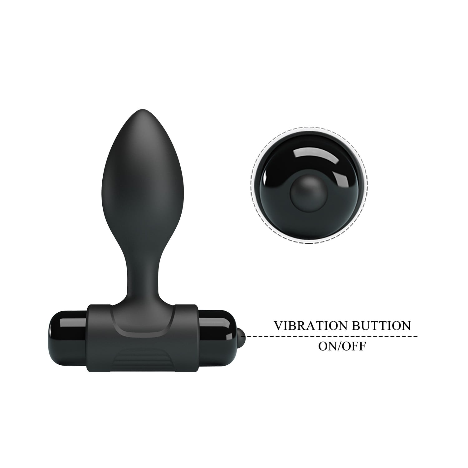 10 Fonksiyonlu Titreşimli Anal Plug - Siyah - Görsel 7