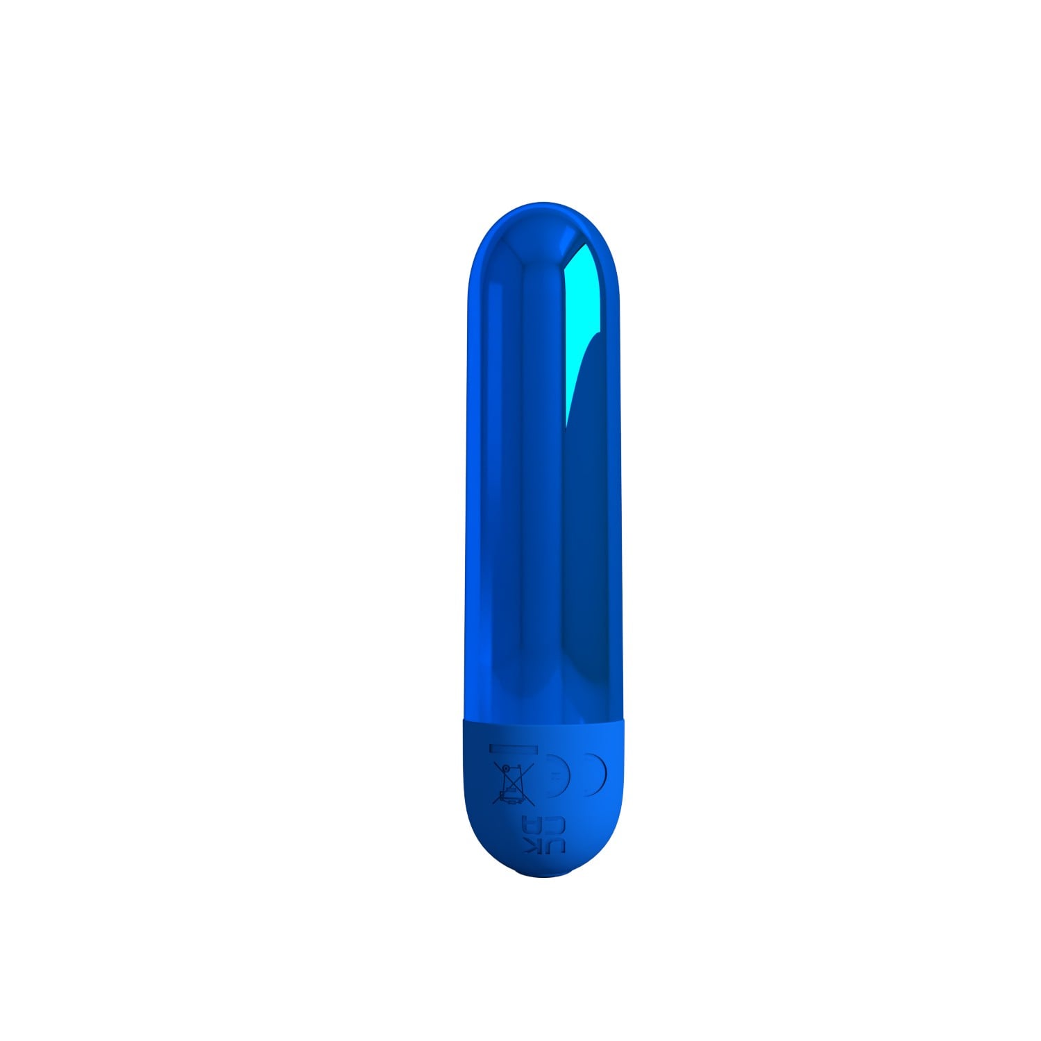 10 Fonksiyonlu USB Şarjlı Metalik Mini Bullet Vibratör – Kiwi (Safir Mavisi) - Görsel 3