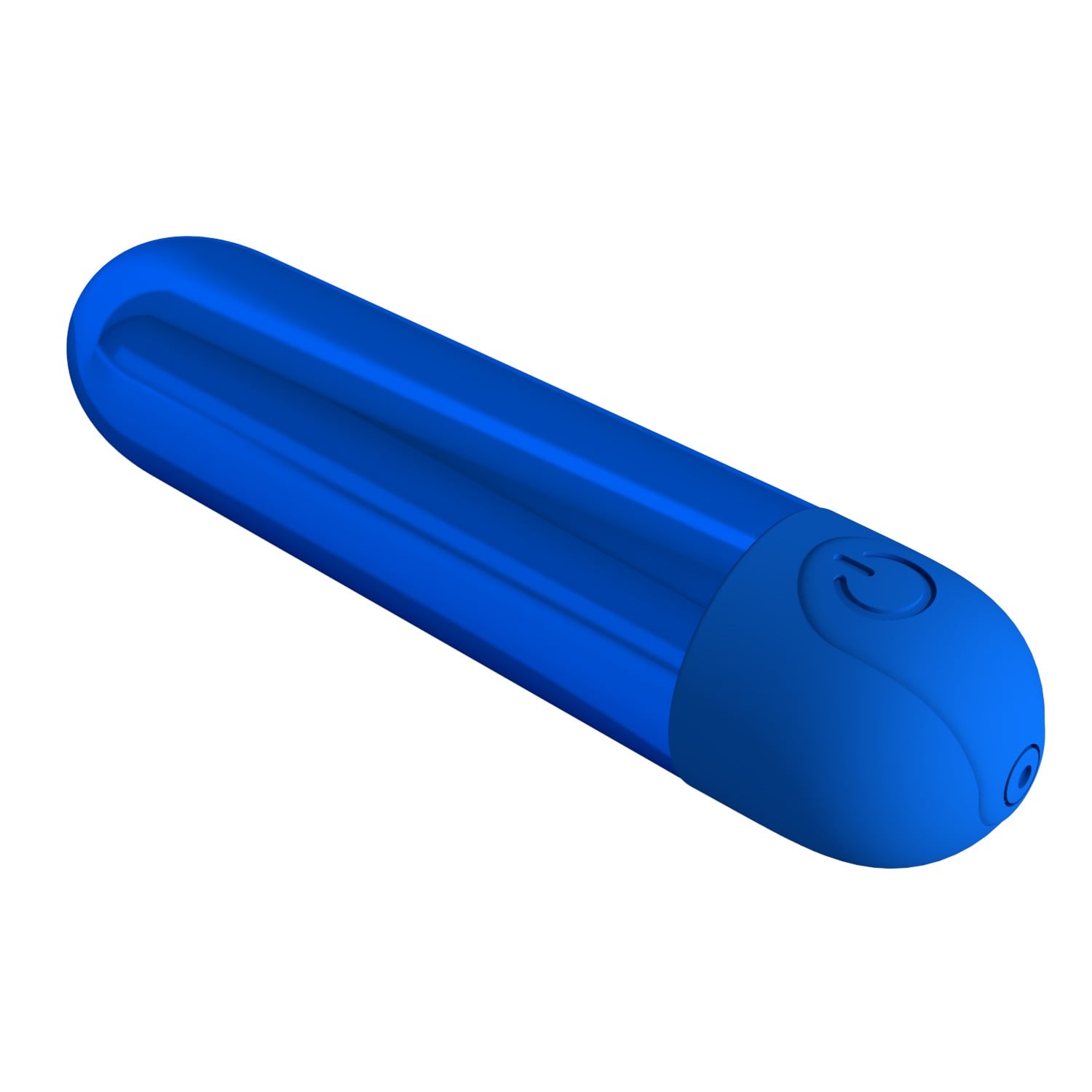 10 Fonksiyonlu USB Şarjlı Metalik Mini Bullet Vibratör – Kiwi (Safir Mavisi) - Görsel 4