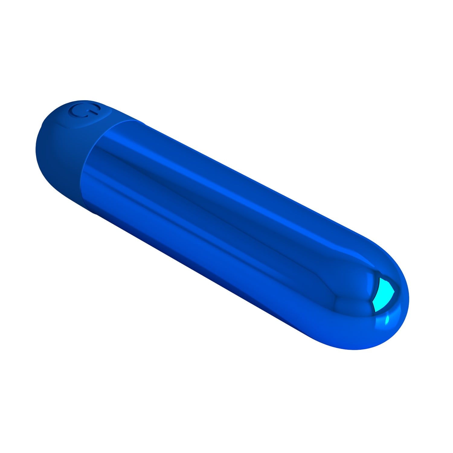 10 Fonksiyonlu USB Şarjlı Metalik Mini Bullet Vibratör – Kiwi (Safir Mavisi) - Görsel 5