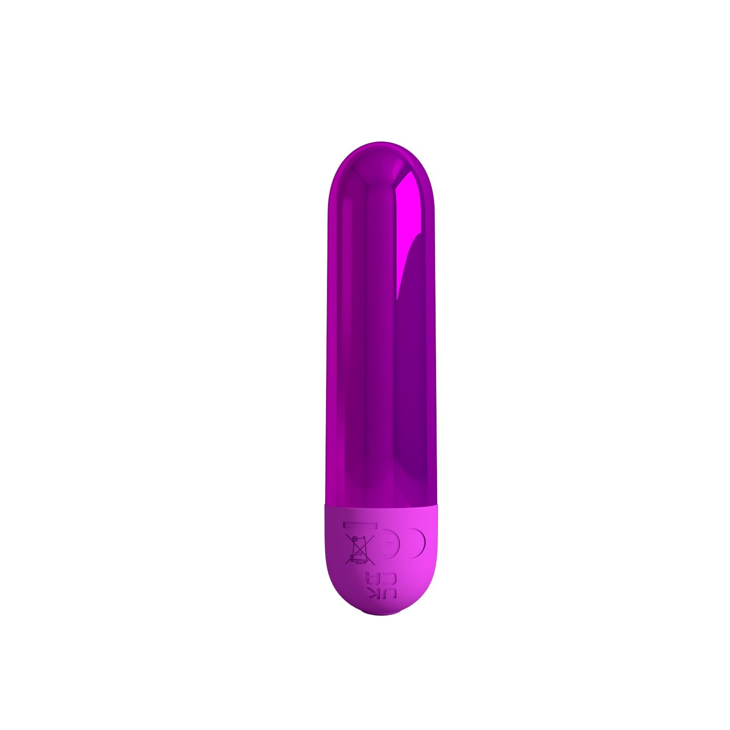 10 Fonksiyonlu USB Şarjlı Metalik Mini Bullet Vibratör – Kiwi (Magenta) - Görsel 3