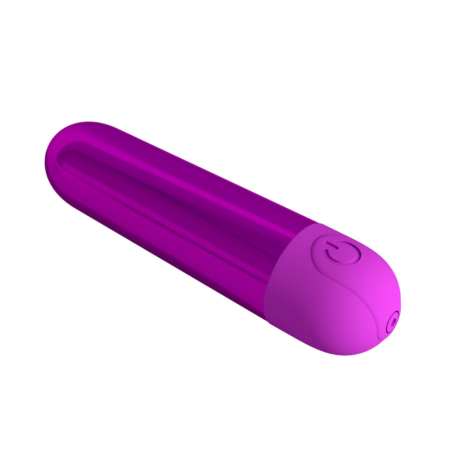 10 Fonksiyonlu USB Şarjlı Metalik Mini Bullet Vibratör – Kiwi (Magenta) - Görsel 4