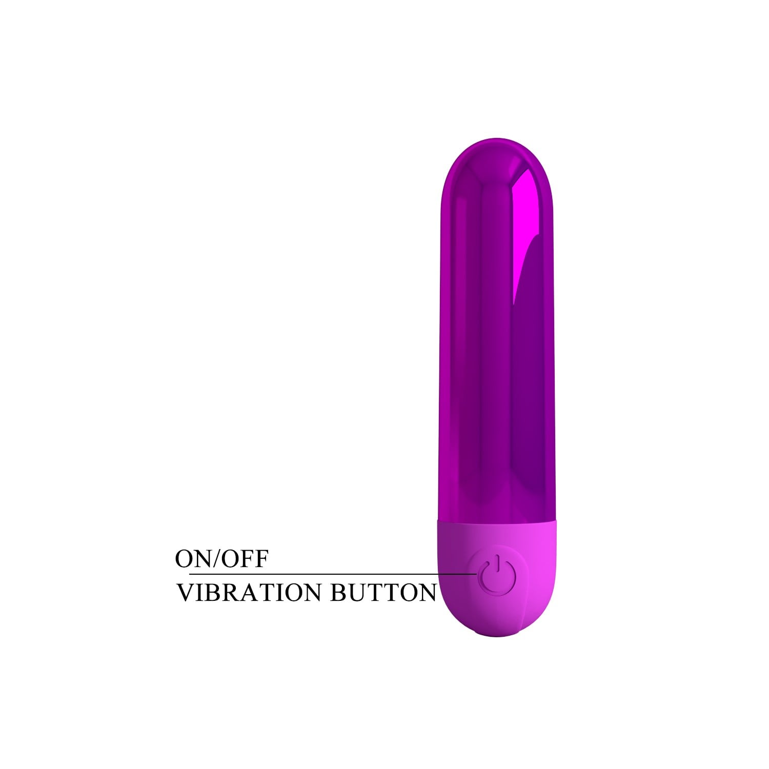 10 Fonksiyonlu USB Şarjlı Metalik Mini Bullet Vibratör – Kiwi (Magenta) - Görsel 6