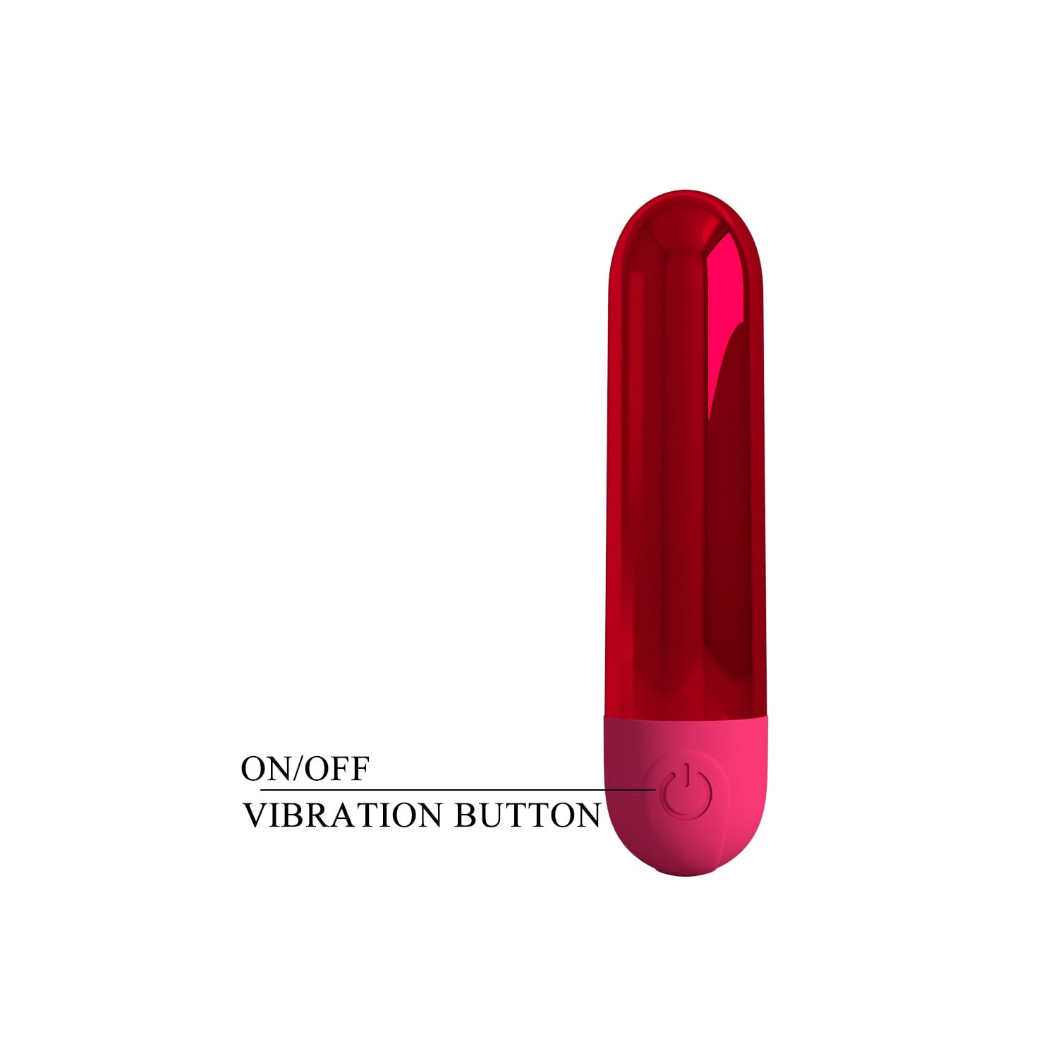 10 Fonksiyonlu USB Şarjlı Metalik Mini Bullet Vibratör – Kiwi (Yakut Kırmızısı) - Görsel 6