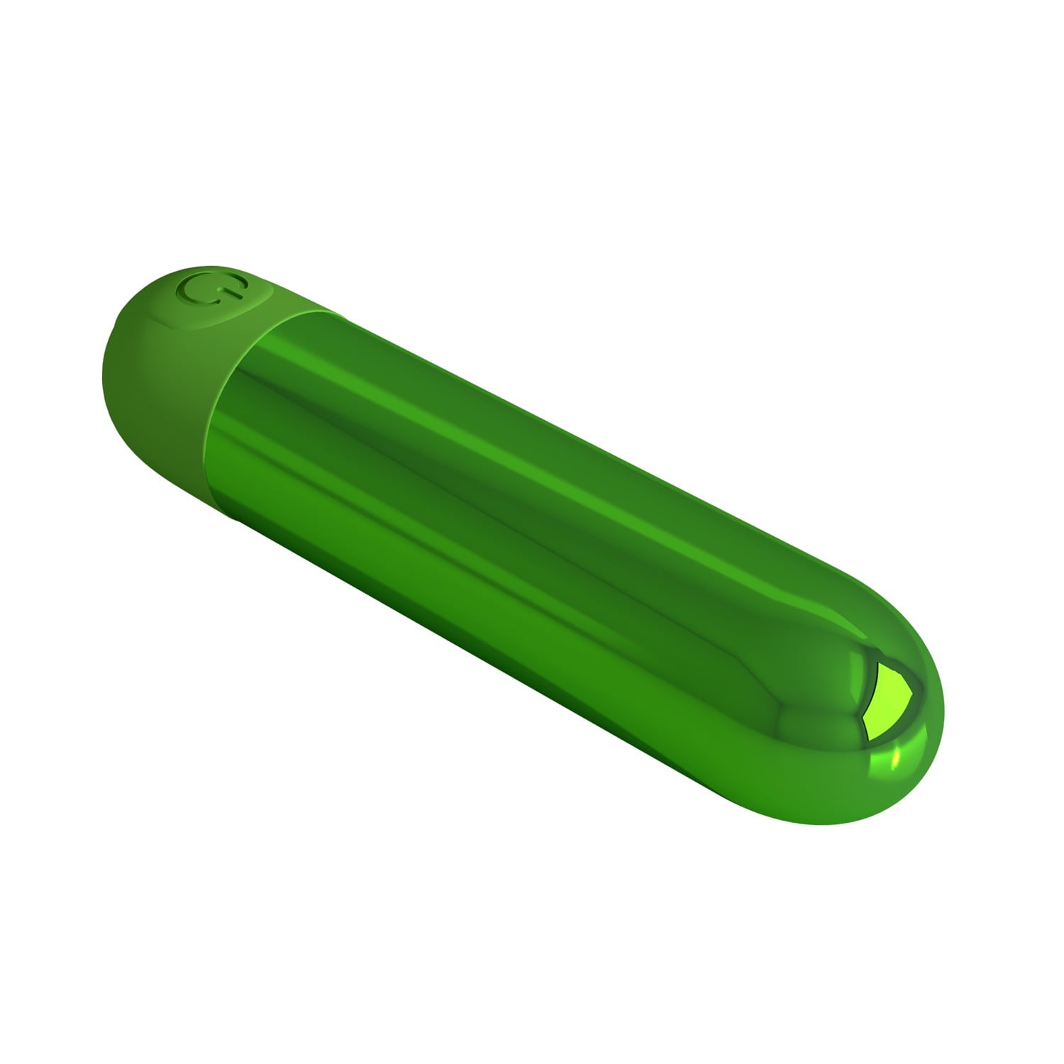 10 Fonksiyonlu USB Şarjlı Metalik Mini Bullet Vibratör – Kiwi (Zümrüt Yeşili) - Görsel 5