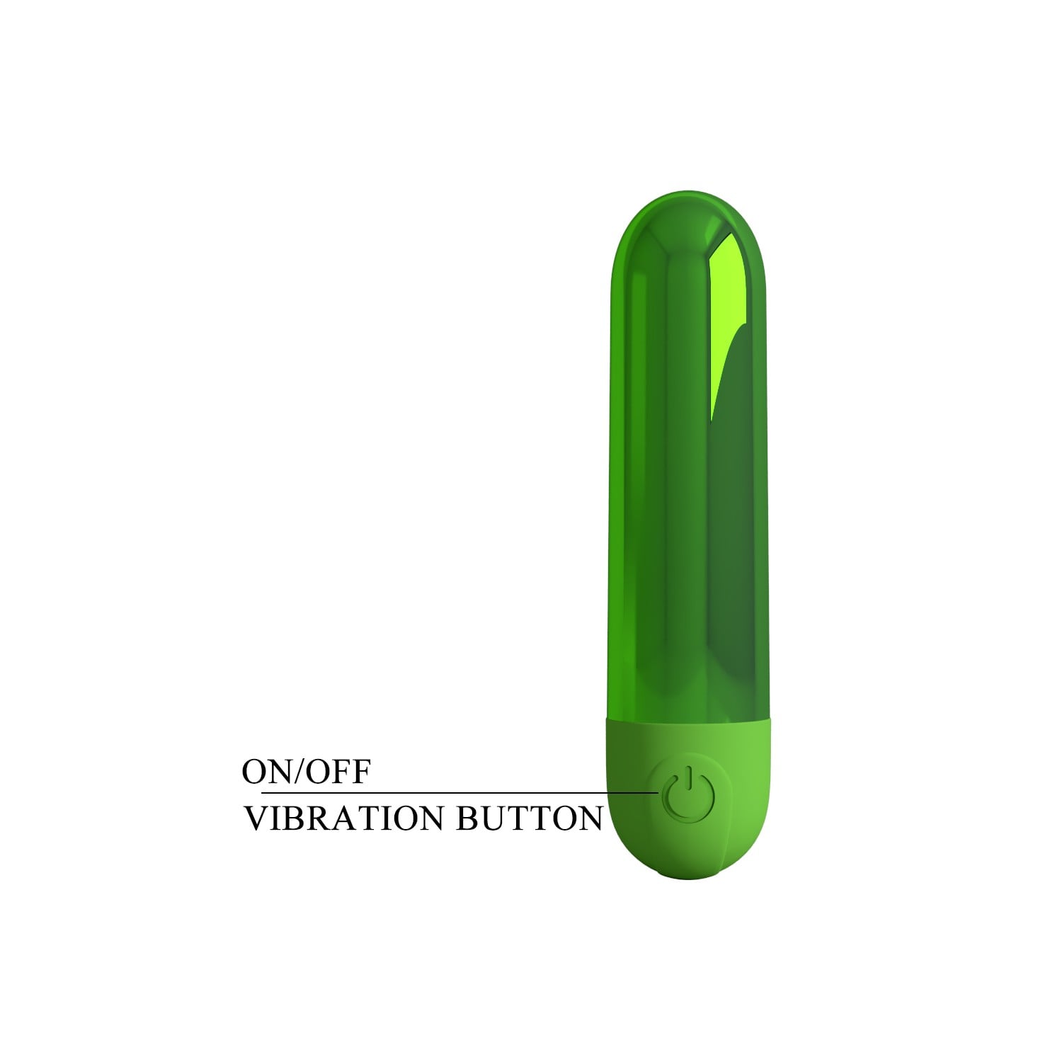 10 Fonksiyonlu USB Şarjlı Metalik Mini Bullet Vibratör – Kiwi (Zümrüt Yeşili) - Görsel 6