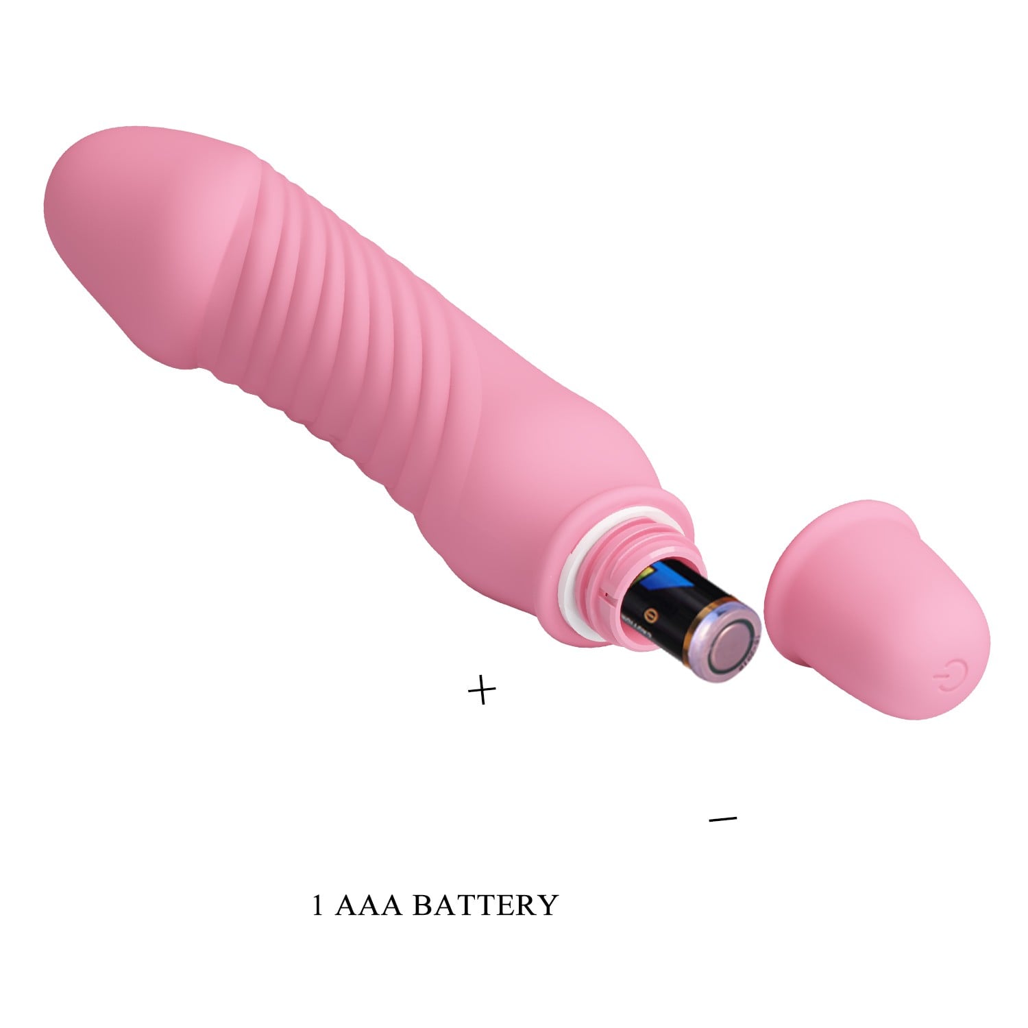 10 Titreşim Modlu Realistik Başlıklı Mini Silikon Vibratör - Stev (Pembe) - Görsel 6