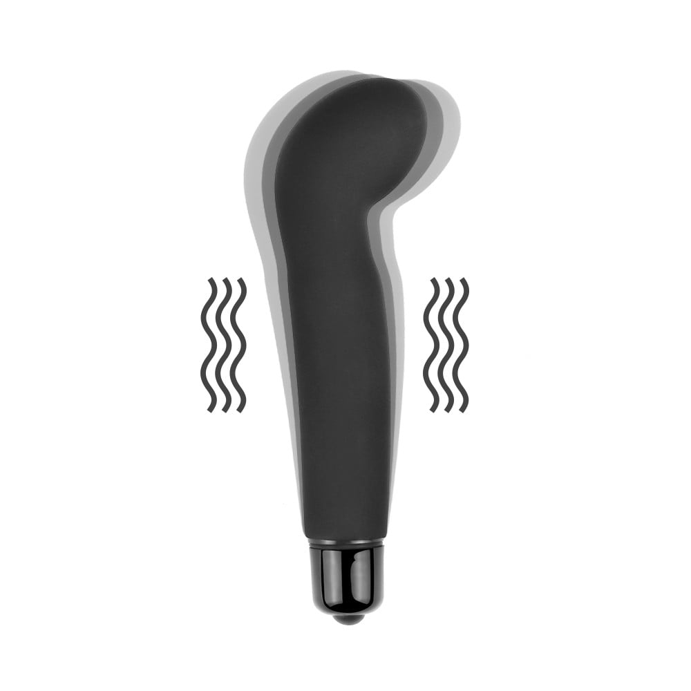 G-Spot Uyarıcılı Titreşimli Vibratör Dildo 12,5 cm - Görsel 4