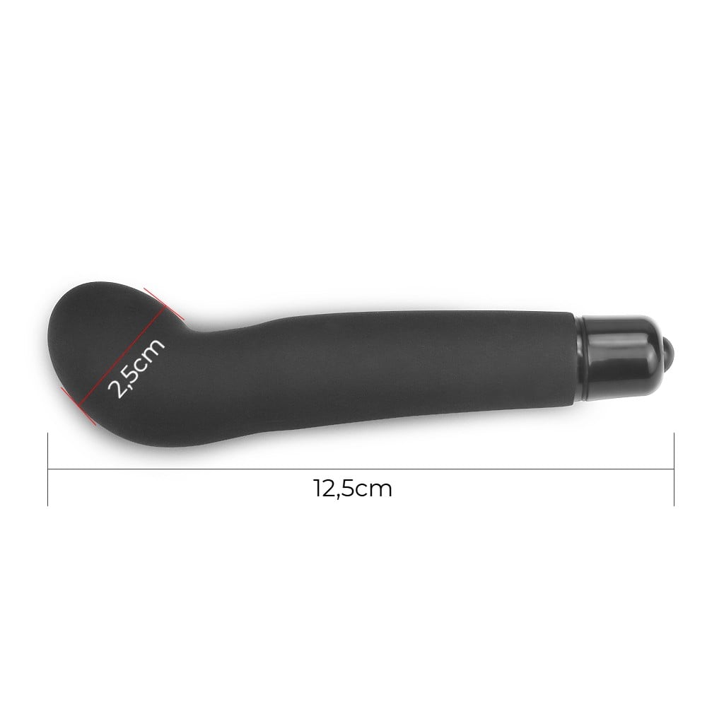 G-Spot Uyarıcılı Titreşimli Vibratör Dildo 12,5 cm - Görsel 6
