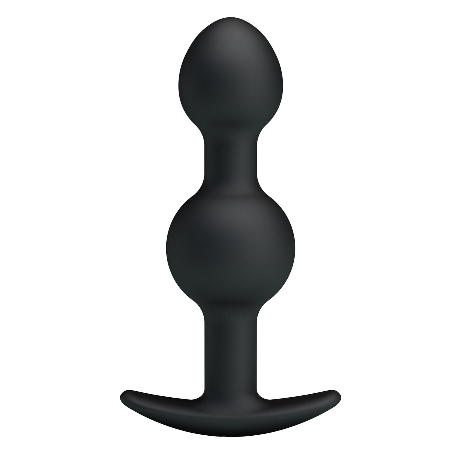 10,4 cm Çift Bilyeli Boğumlu Silikon Anal Plug - Görsel 2