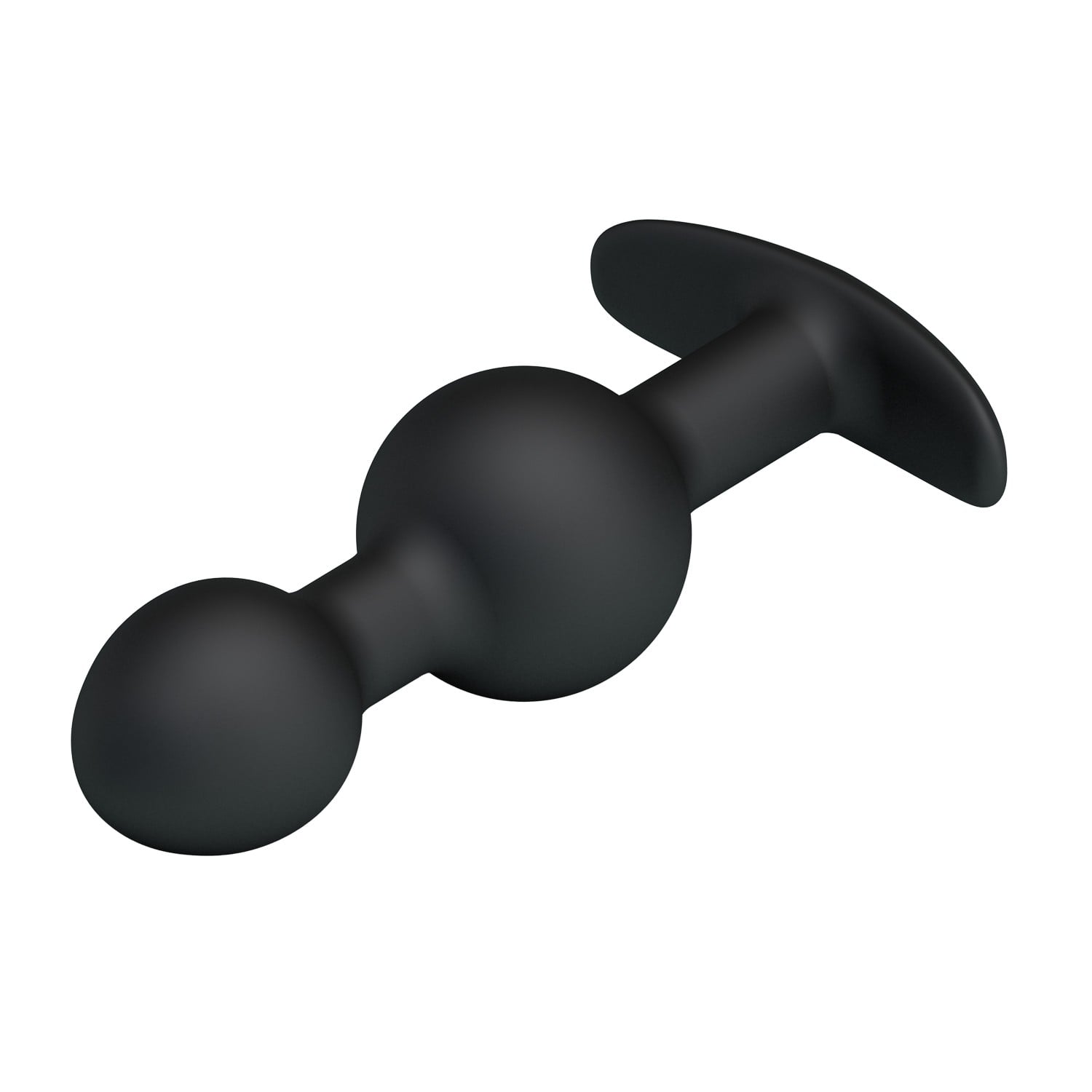 10,4 cm Çift Bilyeli Boğumlu Silikon Anal Plug - Görsel 3