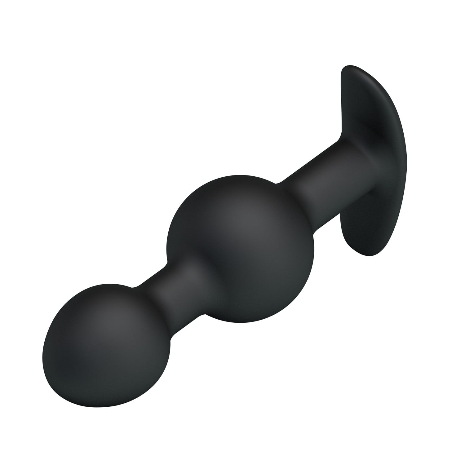 10,4 cm Çift Bilyeli Boğumlu Silikon Anal Plug - Görsel 5