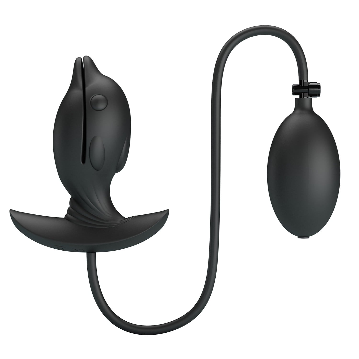 10,6 cm Şişirilebilir ve Titreşimli USB Şarjlı Silikon Anal Plug - Hanson - Görsel 3