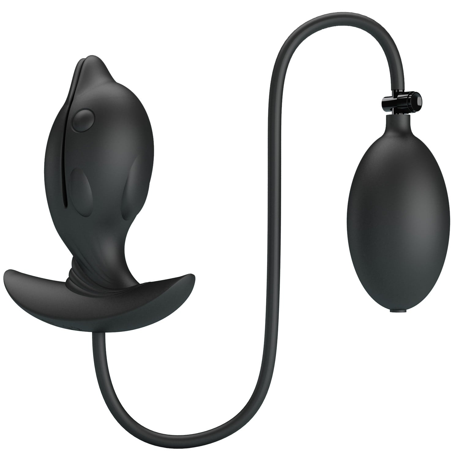 10,6 cm Şişirilebilir ve Titreşimli USB Şarjlı Silikon Anal Plug - Hanson - Görsel 4