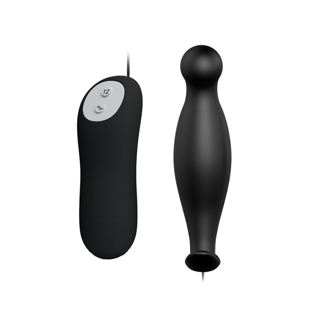 12 Fonksiyon Kumandalı 11,7 cm Titreşimli Anal Plug - Görsel 3