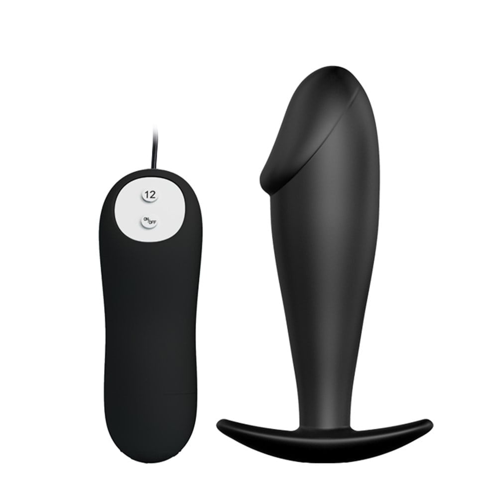 12 Fonksiyon Kumandalı 10 cm Titreşimli Anal Plug - Görsel 2