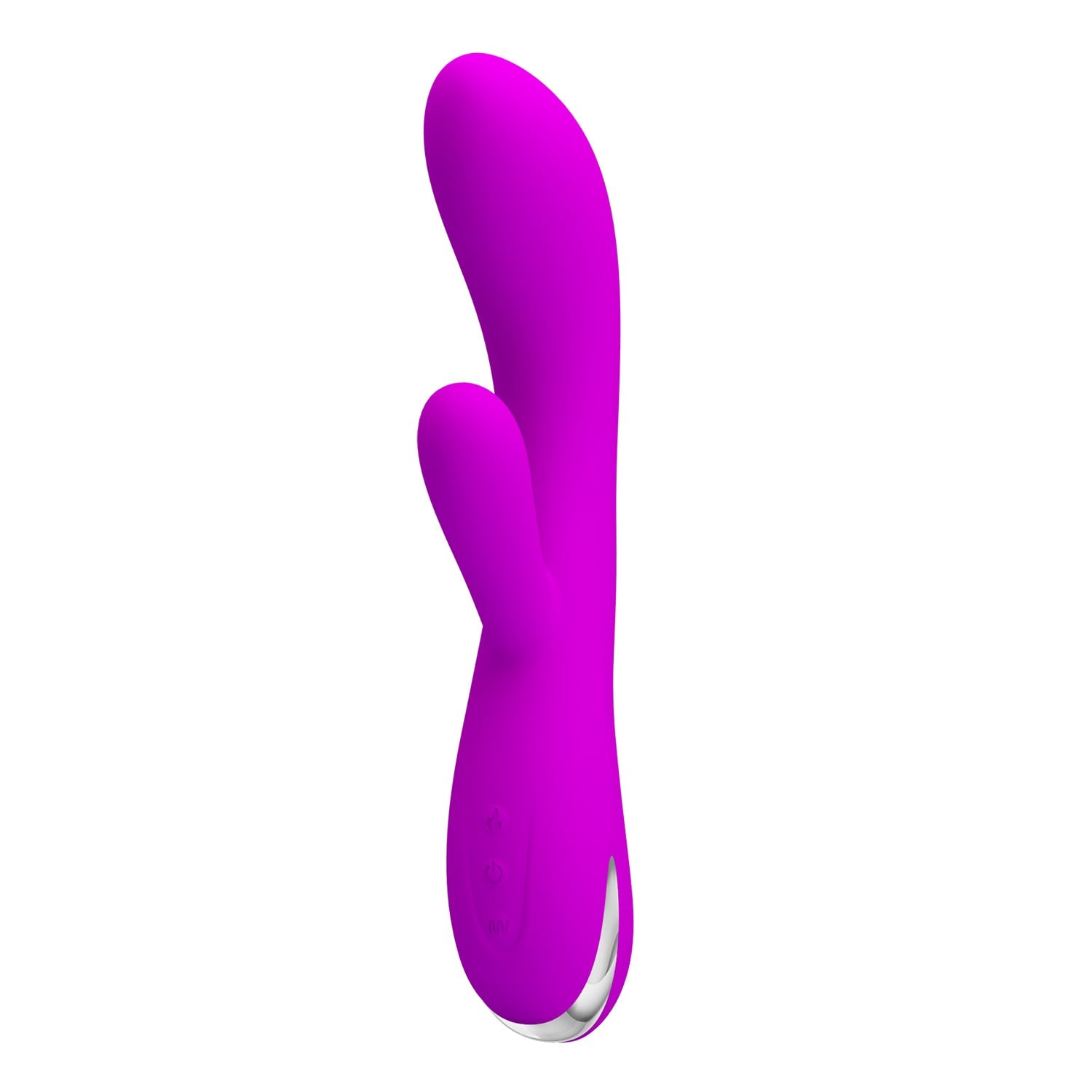 12 Fonksiyonlu Isıtmalı USB Şarjlı Çift Uçlu Rabbit Vibratör - Wilbur - Görsel 2