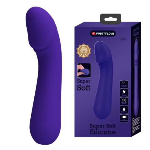 12 Fonksiyonlu Süper Yumuşak Silikon G-Nokta Vibratörü – Cetus (Mor)