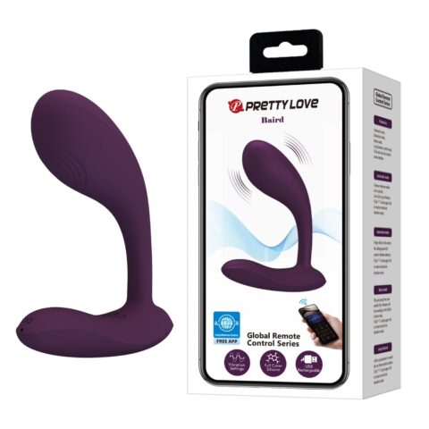 12 Fonksiyonlu Telefon Kontrollü Şarjlı Giyilebilir G-Spot Vibratör – Baird (Mor)