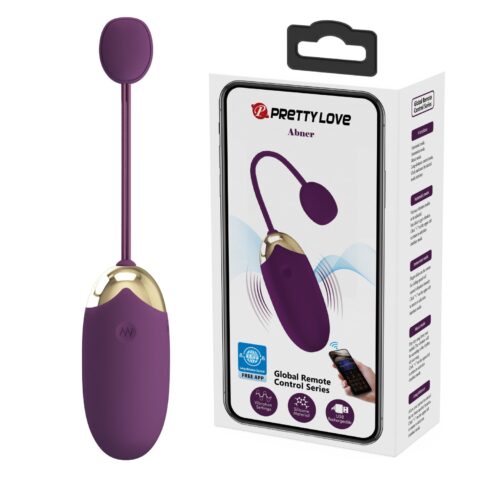 12 Fonksiyonlu Telefon Kontrollü Şarjlı Mini Yumurta Vibratör – Abner (Mor)