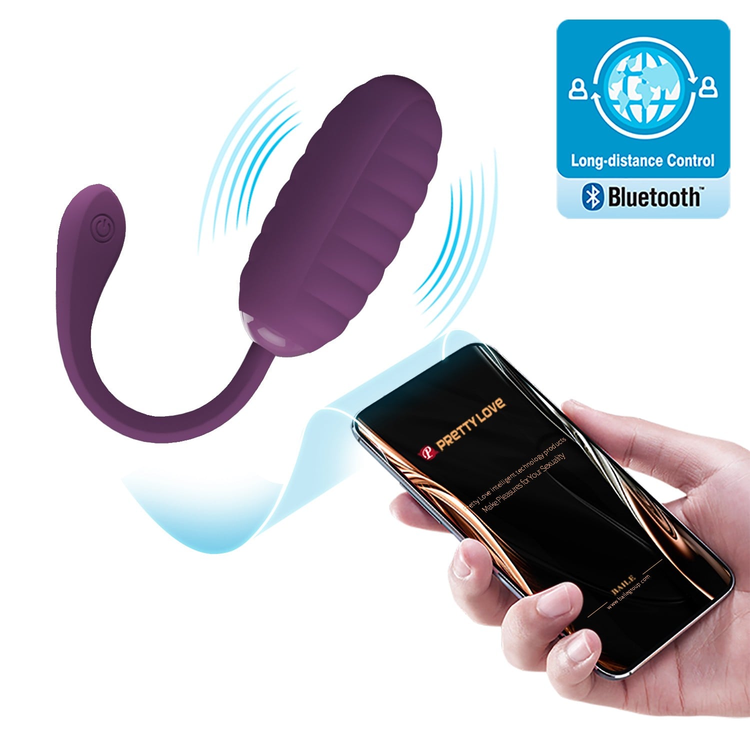 12 Fonksiyonlu Telefon Kontrollü Şarjlı Yumurta Vibratör – Casper (Mor) - Görsel 2