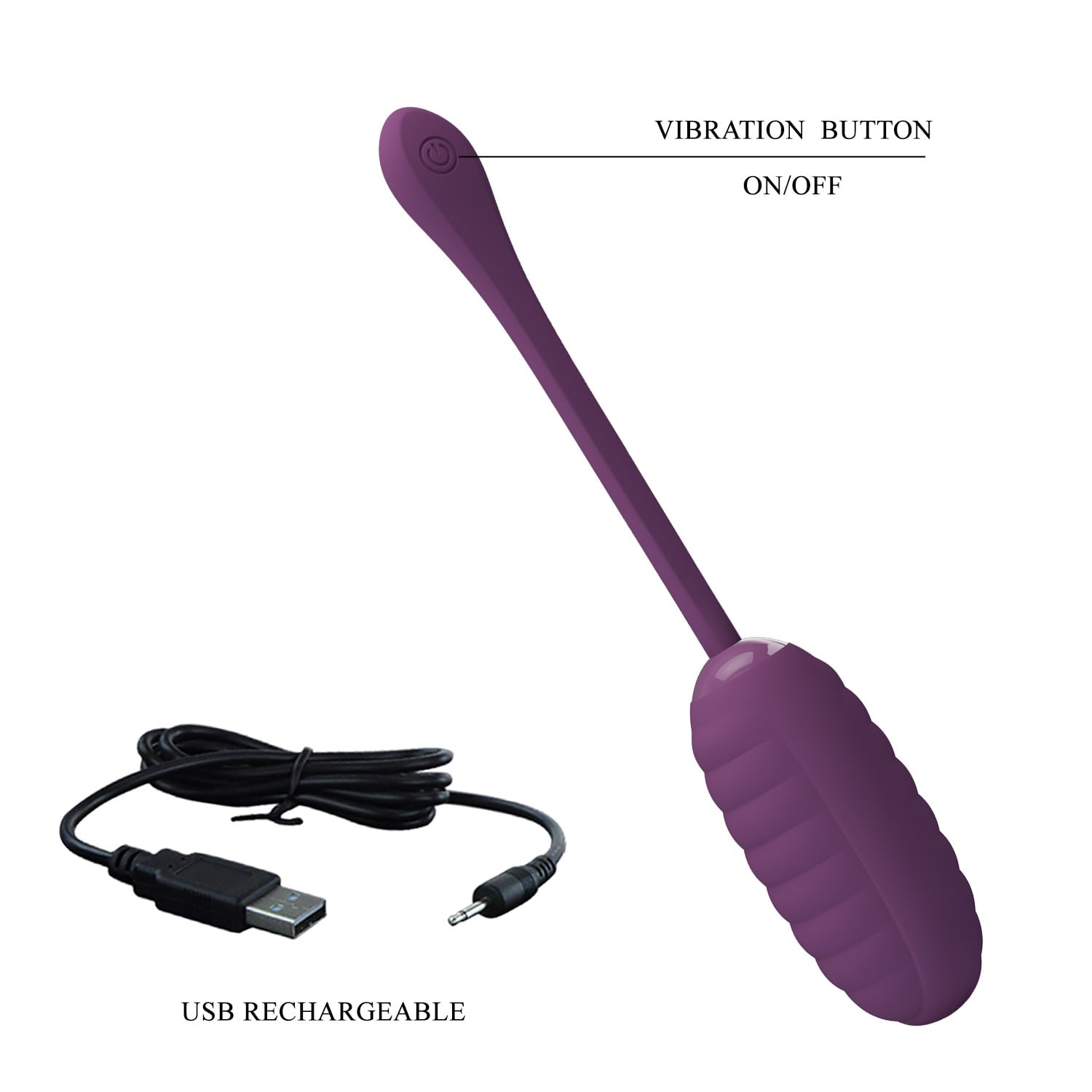 12 Fonksiyonlu Telefon Kontrollü Şarjlı Yumurta Vibratör – Casper (Mor) - Görsel 7