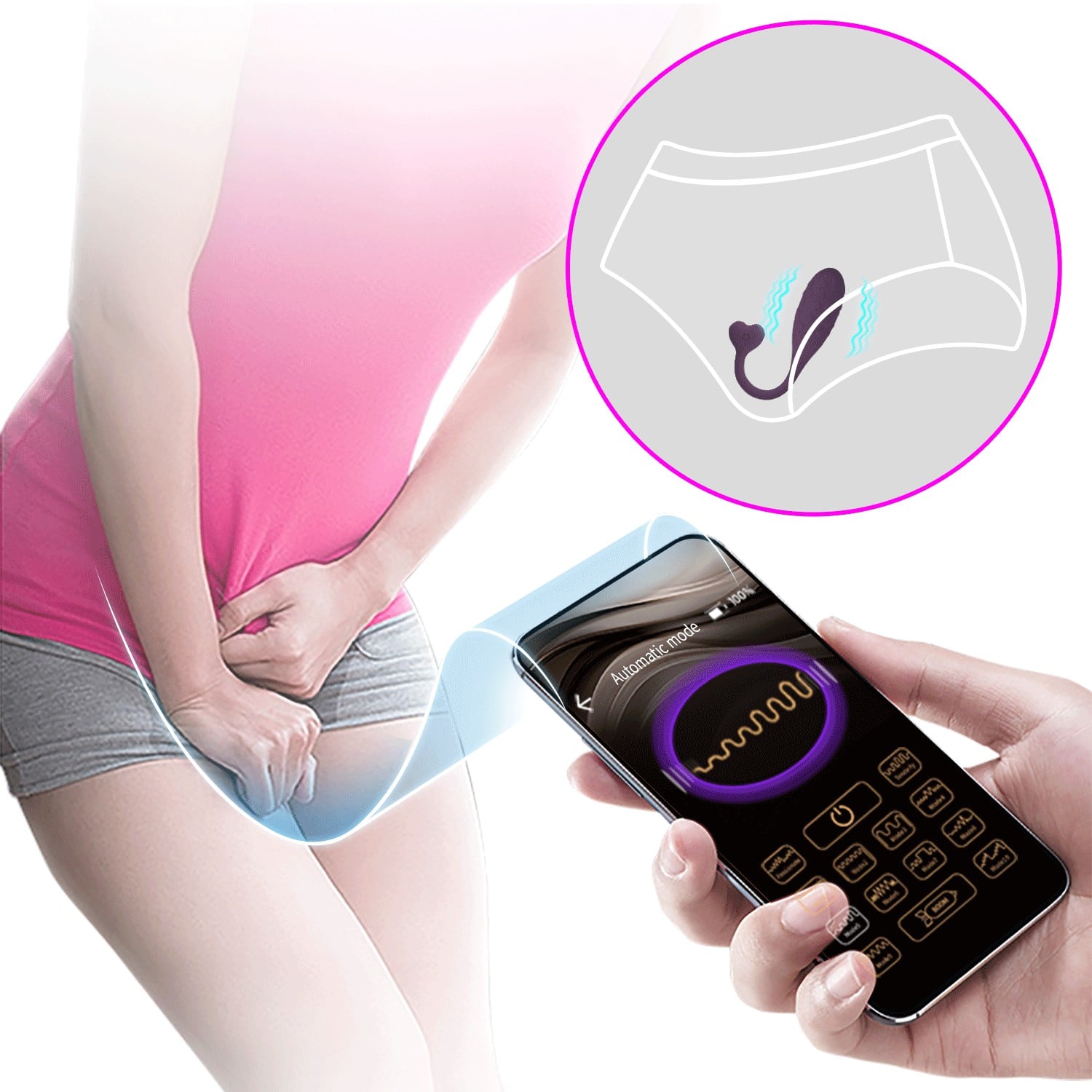 12 Fonksiyonlu Telefon Kontrollü Şarjlı Yumurta Vibratör – Fisherman (Mor) - Görsel 6