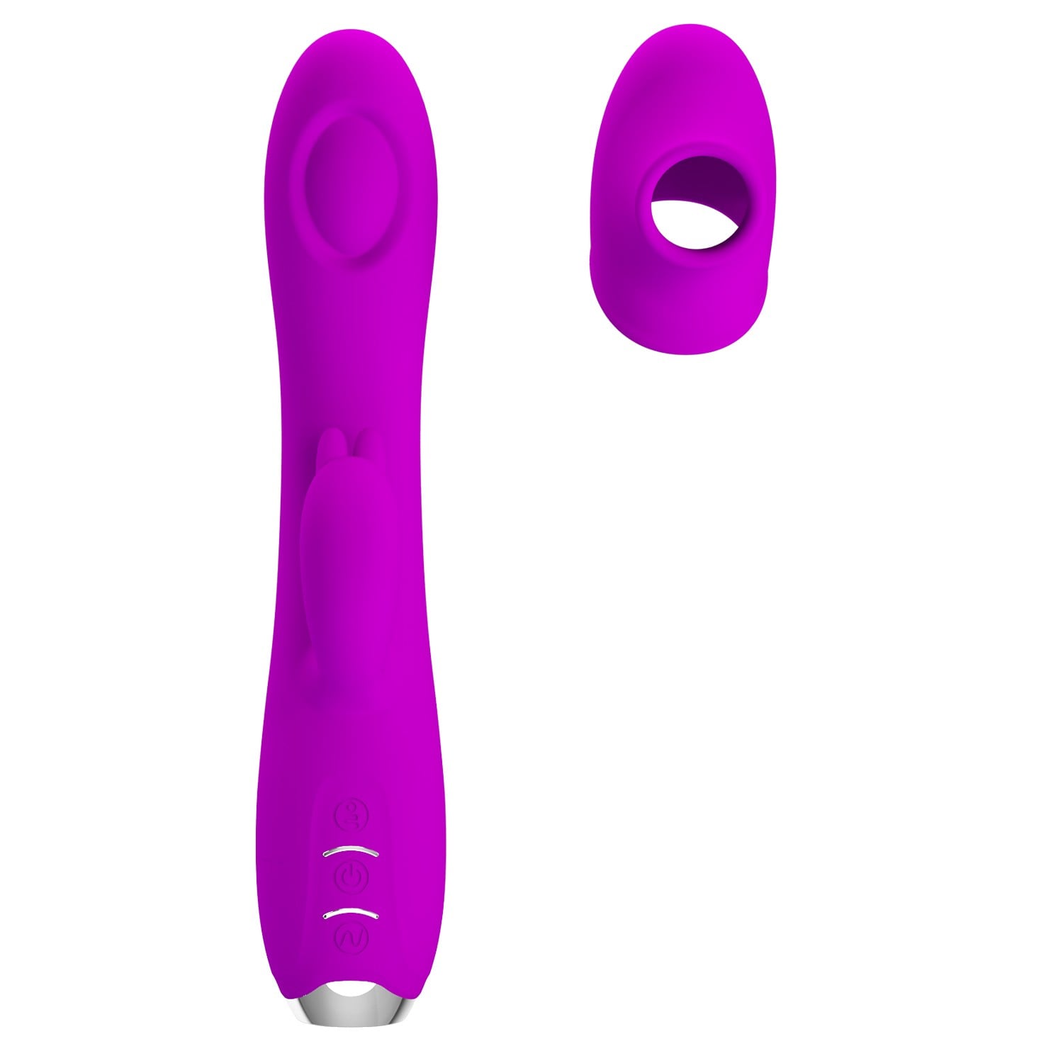 12 Fonksiyonlu Titreşim & Nabız Vuruşlu Pulsasyon Rabbit Vibratör – Regina (Mor) - Görsel 5