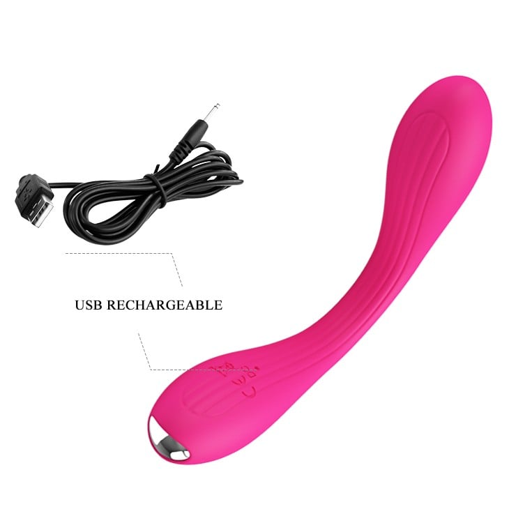 12 Fonksiyonlu Titreşimli Bükülebilir G-Spot & Klitoris Uyarıcılı Vibratör – Yedda (Pembe) - Görsel 7