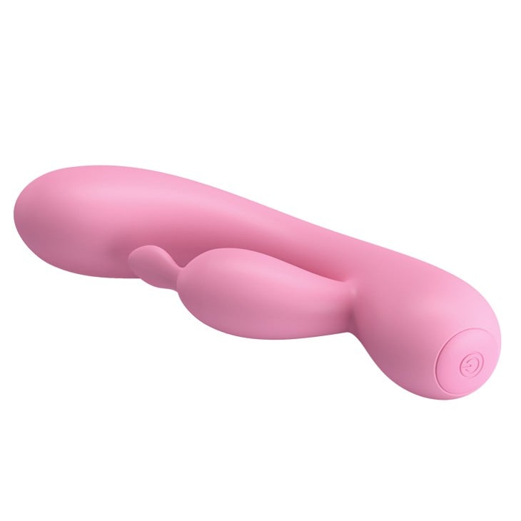 12 Fonksiyonlu USB Şarjlı Çift Uyarımlı Tavşan Vibratör - Hugo (Pembe) - Görsel 4