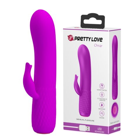 12 Fonksiyonlu USB Şarjlı Rabbit Vibratör – Omar (Mor)