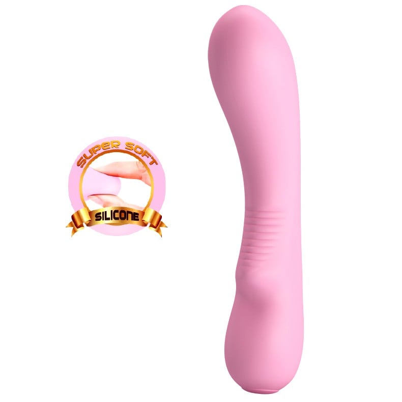 12 Fonksiyonlu USB Şarjlı Yumuşak Silikon Vibratör - Matt (Pembe) - Görsel 2
