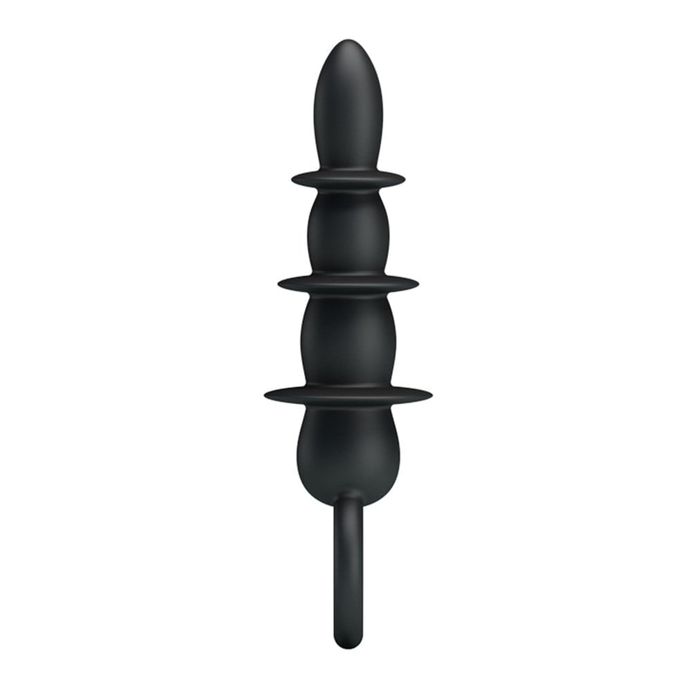 13,2 cm Vantuzlu Halkalı Anal Alıştırıcı Tıkaç - Görsel 6