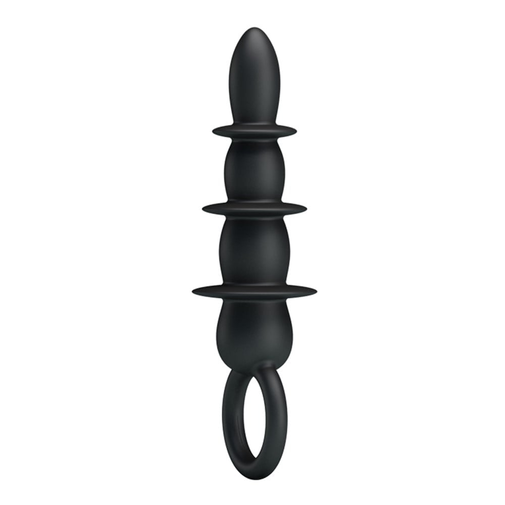 13,2 cm Vantuzlu Halkalı Anal Alıştırıcı Tıkaç - Görsel 4