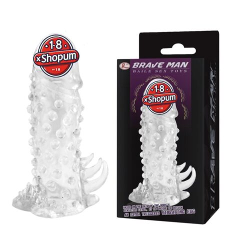 Titreşimli Tırtıklı Penis Genişletici & Uzatıcı Kılıf