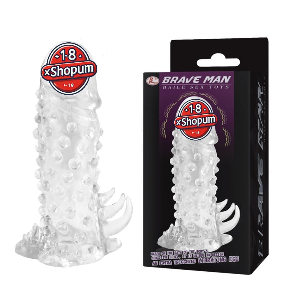 Titreşimli Tırtıklı Penis Genişletici & Uzatıcı Kılıf