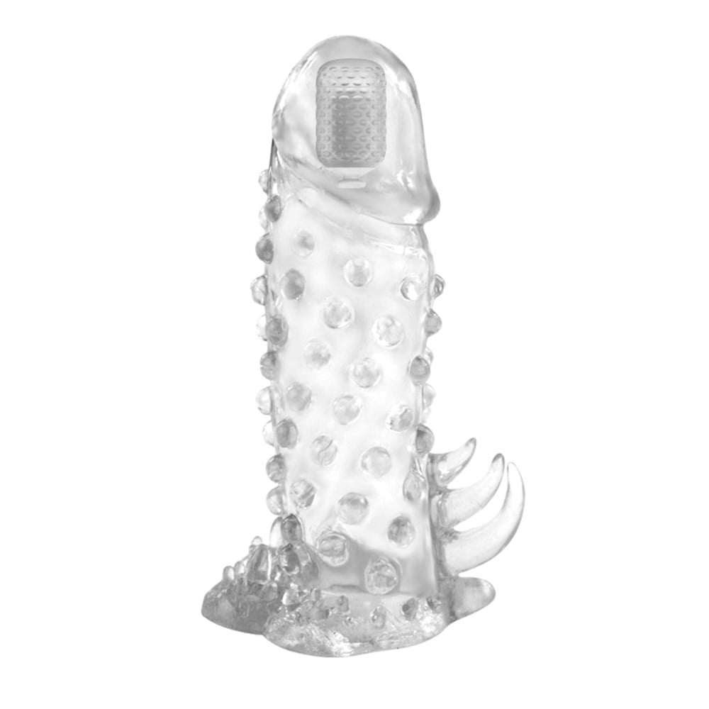 Titreşimli Tırtıklı Penis Genişletici & Uzatıcı Kılıf - Görsel 4