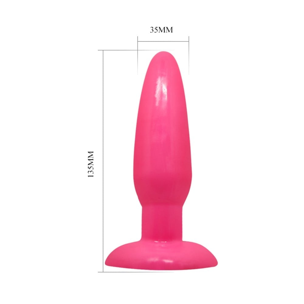 13,5 cm Vantuzlu Jel Anal Plug - Görsel 2