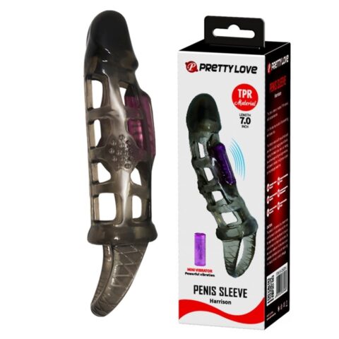14 cm Titreşimli Şeffaf Penis Kılıfı