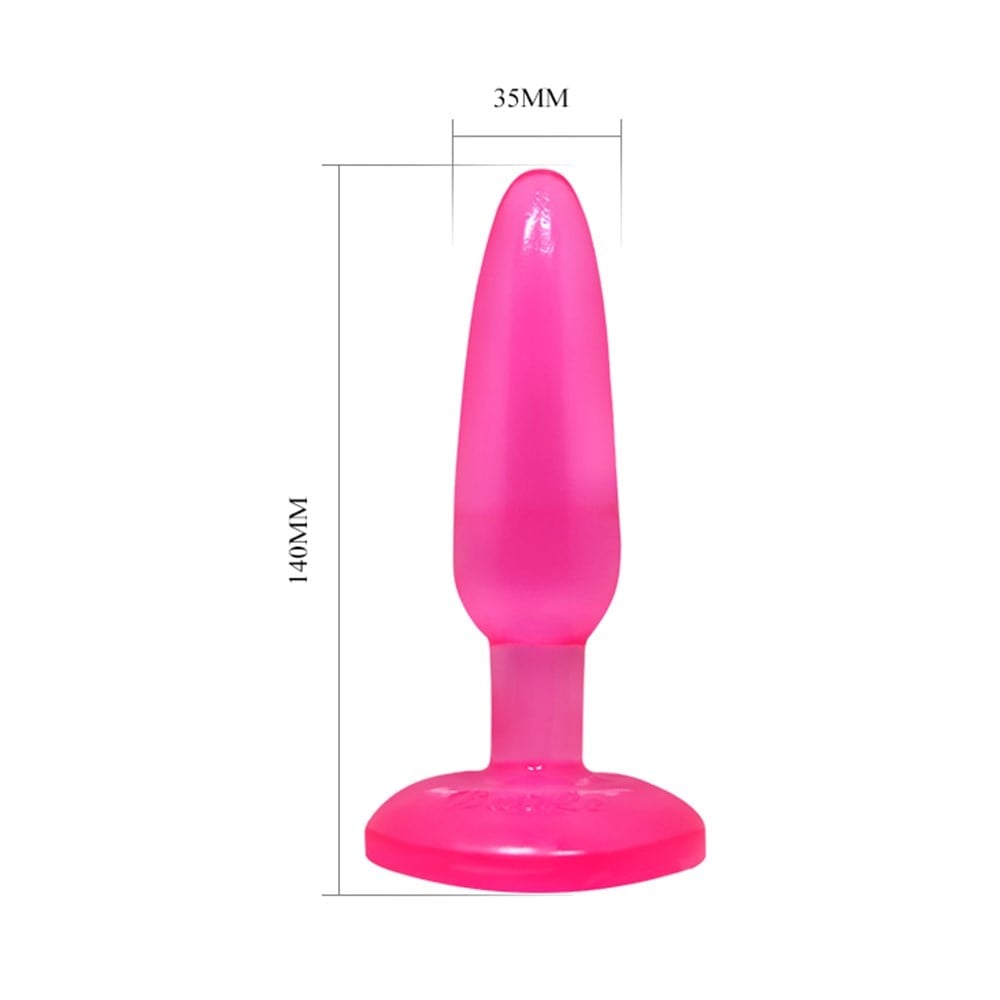 14 cm Vantuzlu Jel Anal Plug - Görsel 3