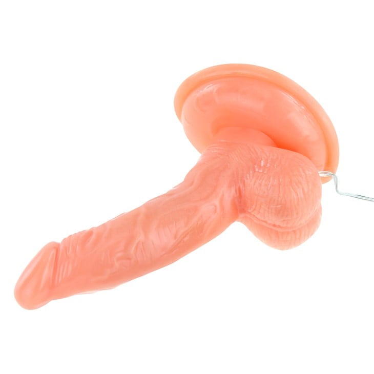 14,5 cm Döner Başlıklı Gerçekçi Belden Bağlamalı Titreşimli Dildo Penis – Curvo - Görsel 4