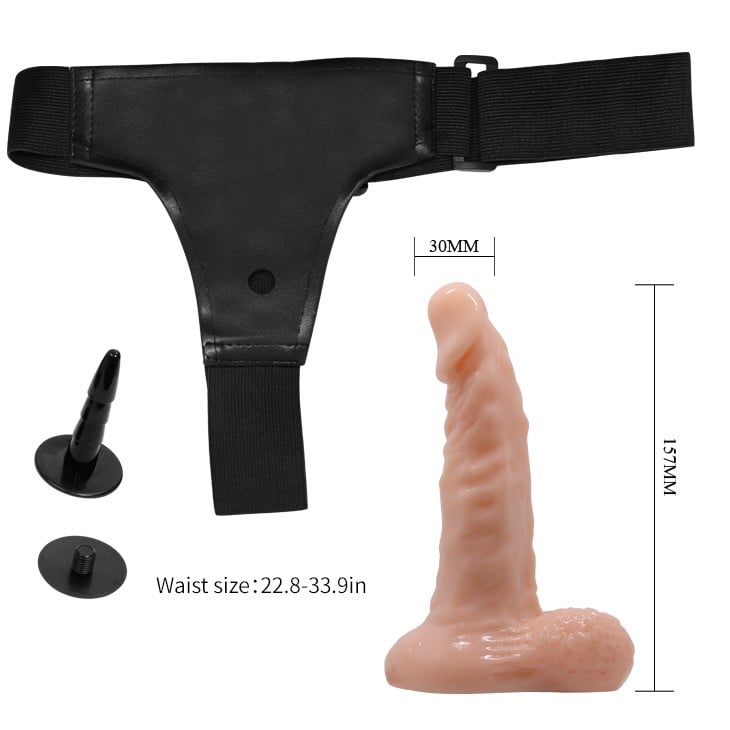 15.7 cm Belden Bağlamalı Gerçekçi Strap-On – Ultra Passionate - Görsel 6