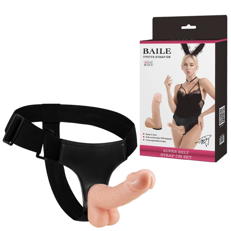 18.5 cm Belden Bağlamalı Gerçekçi Strap-On – Yvette