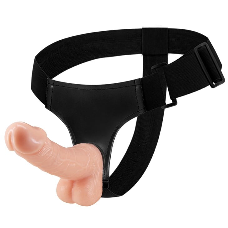 18.5 cm Belden Bağlamalı Gerçekçi Strap-On – Yvette - Görsel 2