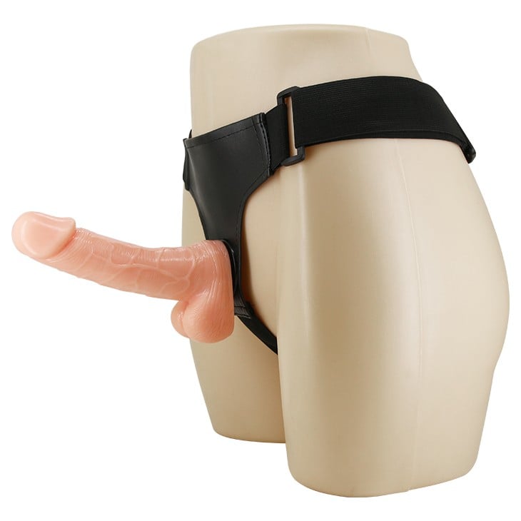18.5 cm Belden Bağlamalı Gerçekçi Strap-On – Yvette - Görsel 3